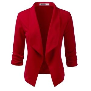 Red Blazer Jacket